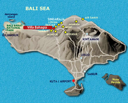 Villa Bahagia location map